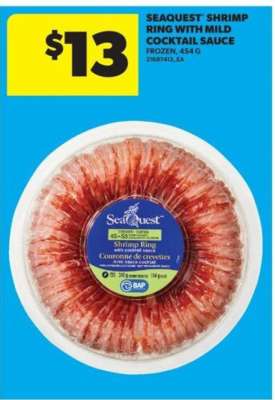 Seaquest Shrimp Ring with Mild Cocktail Sauce