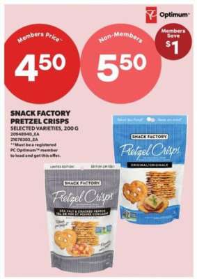 Snack Factory Pretzel Crisps