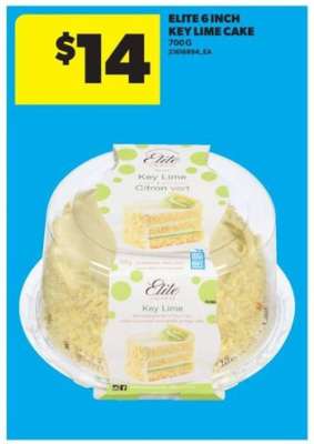 ELITE 6 INCH KEY LIME CAKE