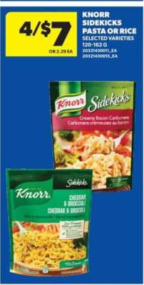 Knorr Sidekicks Pasta or Rice
