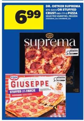 Dr. Oetker Suprema or Stuffed Crust Pizza
