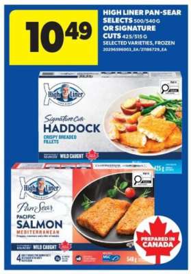 High Liner Pan-Sear Selects or Signature Cuts
