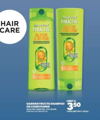 Garnier Fructis Shampoo or Conditioner