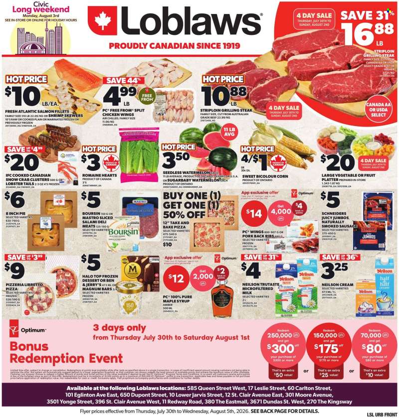 Loblaws Flyer - July 30, 2026 - August 05, 2026.