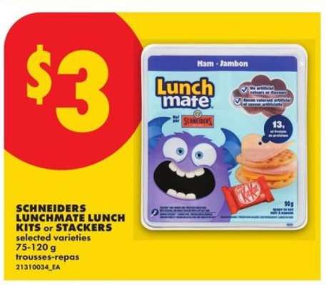 SCHNEIDERS LUNCHMATE LUNCH KITS or STACKERS