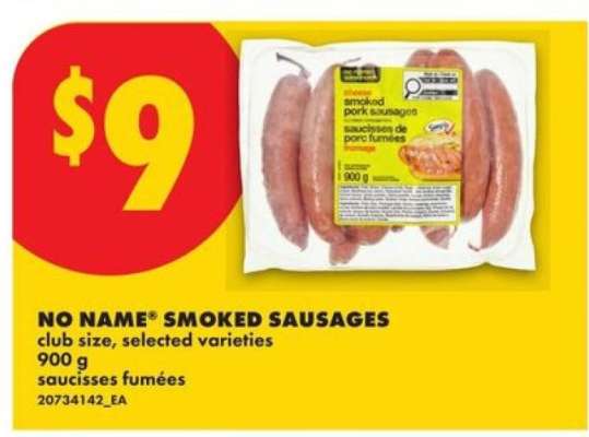 NO NAME® SMOKED SAUSAGES