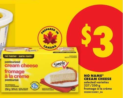 No Name Cream Cheese