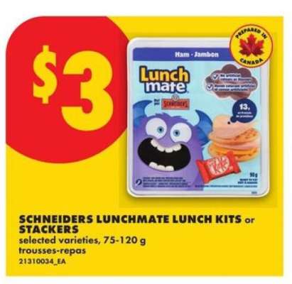 SCHNEIDERS LUNCHMATE LUNCH KITS or STACKERS