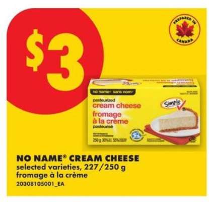 NO NAME® CREAM CHEESE