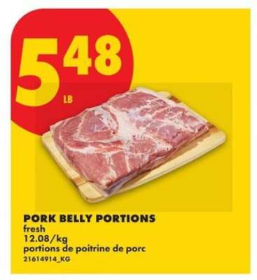 Pork Belly Portions