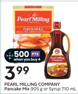 PEARL MILLING COMPANY PANCAKE MIX, 905 g or SYRUP, 710 mL