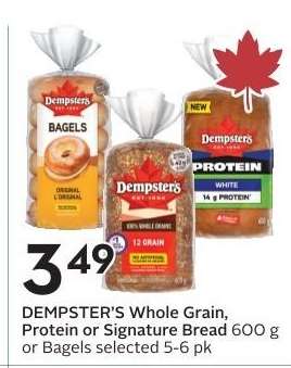 DEMPSTER'S Whole Grain, Protein or Signature Bread