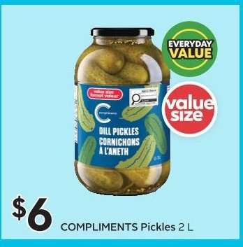 COMPLIMENTS Pickles 2 L