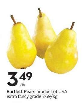 BARTLETT PEARS