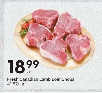 Fresh Canadian Lamb Loin Chops