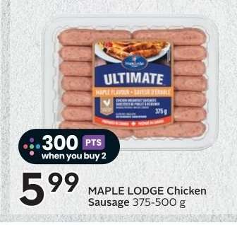 MAPLE LODGE Chicken Sausage