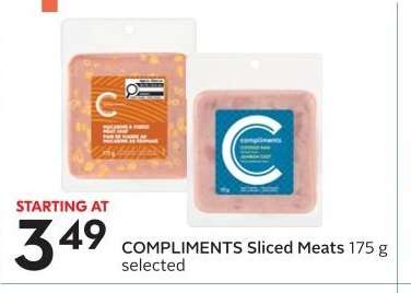 COMPLIMENTS Sliced Meats