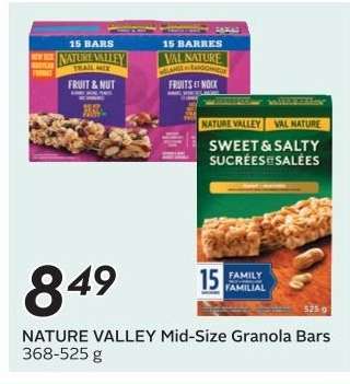 NATURE VALLEY Mid Size Granola Bars