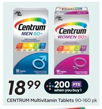 CENTRUM Multivitamin Tablets 90-160 pk