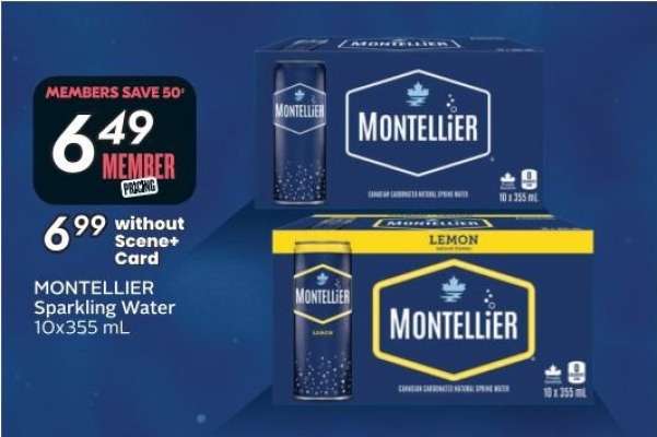 MONTELLIER Sparkling Water 10x355 mL