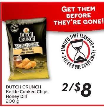 DUTCH CRUNCH Kettle Cooked Chips Honey Dill