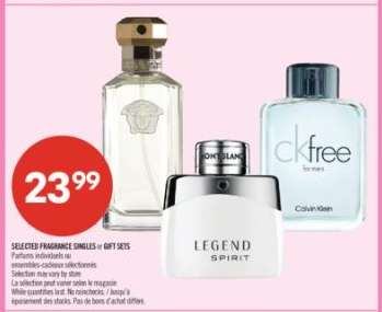SELECTED FRAGRANCE SINGLES or GIFT SETS