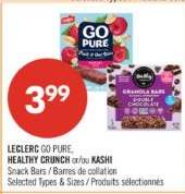 LECLERC GO PURE, HEALTHY CRUNCH or/ou KASHI