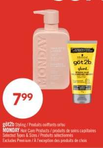 göt2b Styling / MONDAY Hair Care Products