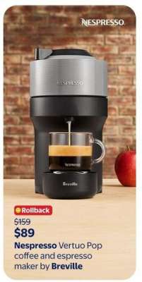 Nespresso Vertuo Pop coffee and espresso maker by Breville