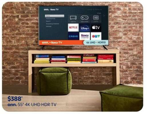 onn. 55" 4K UHD HDR TV