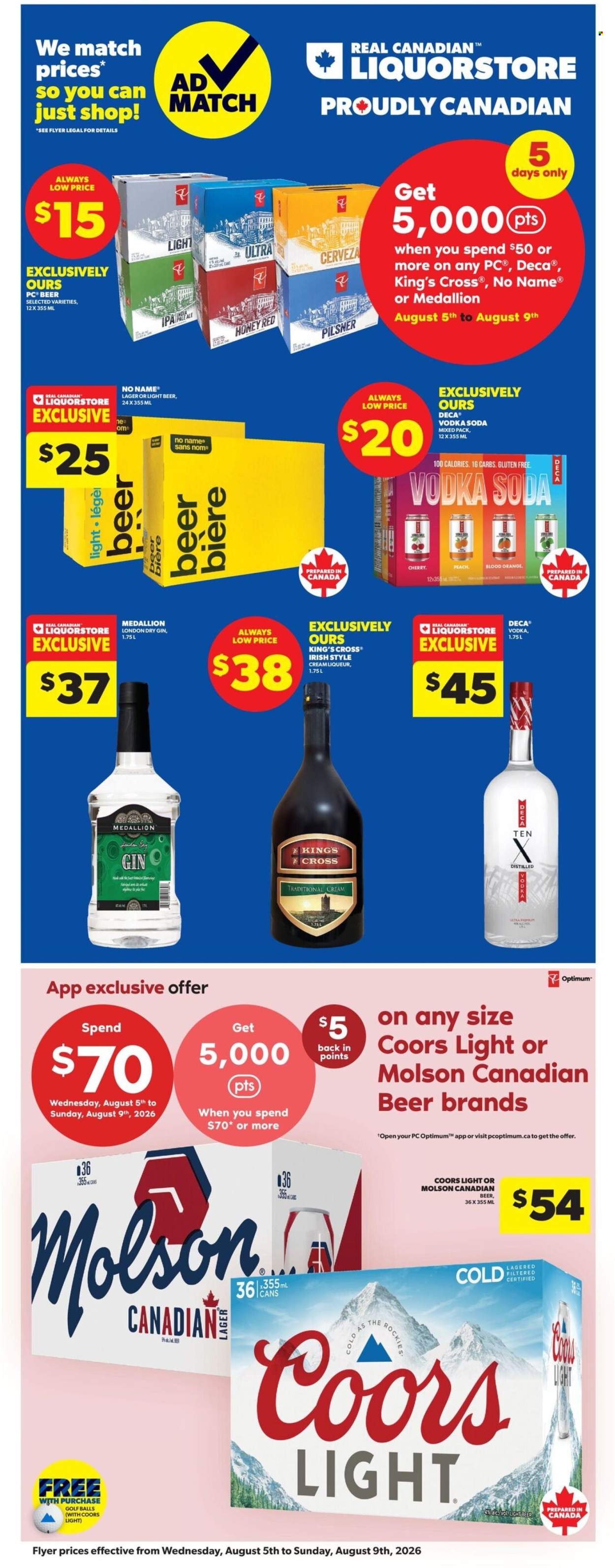 Real Canadian Liquorstore flyer - August 05, 2026 - August 09, 2026. Page 1