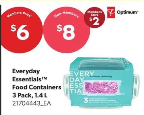 Everyday Essentials™ Food Containers