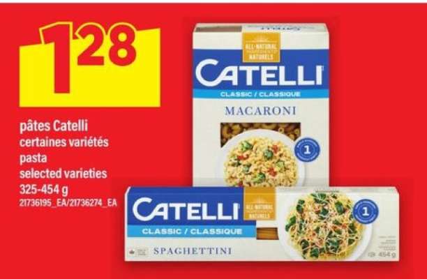 pâtes Catelli