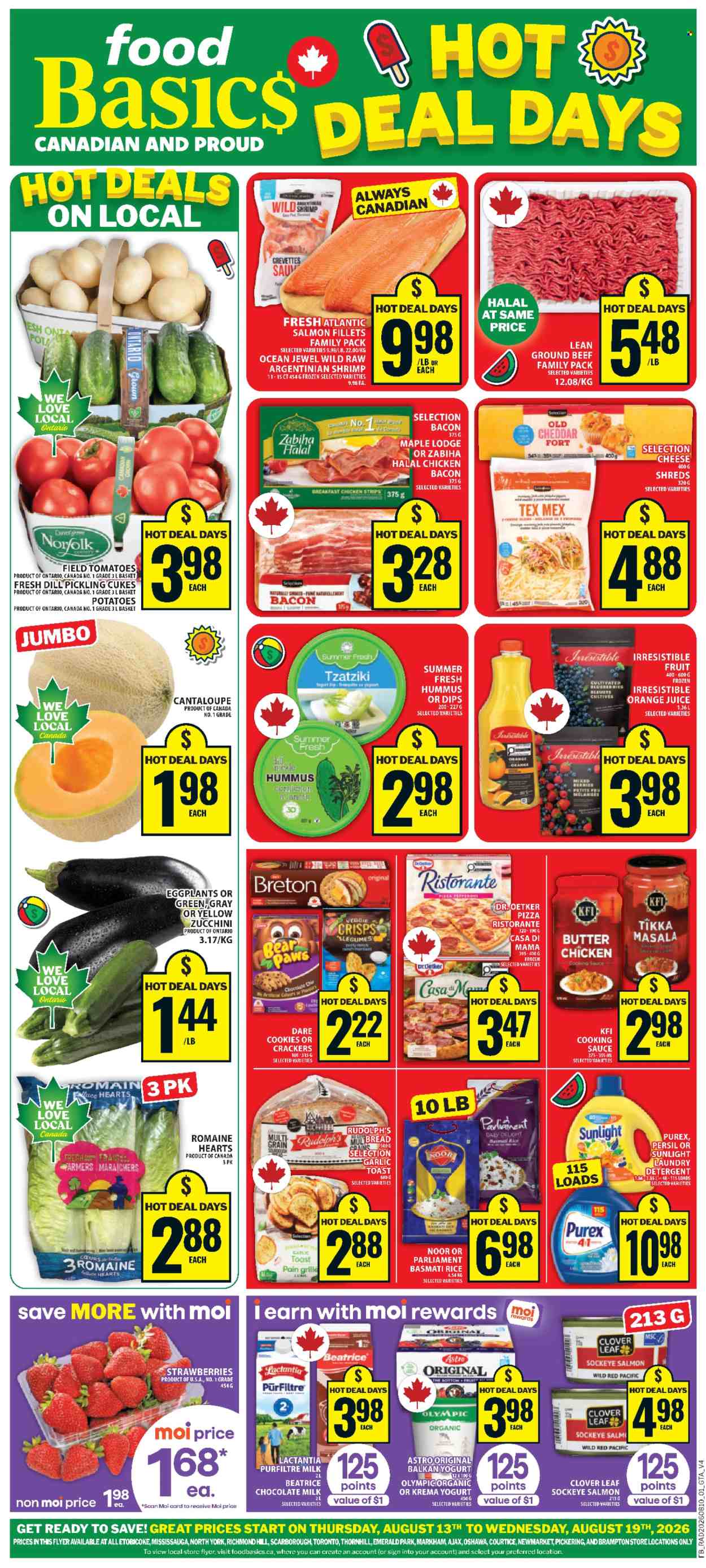 Food Basics flyer - August 13, 2026 - August 19, 2026. Page 1