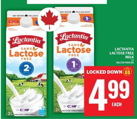 LACTANTIA LACTOSE FREE MILK
