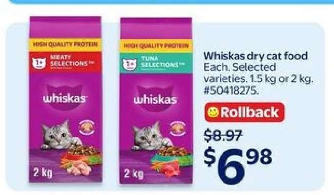 WHISKAS DRY CAT FOOD