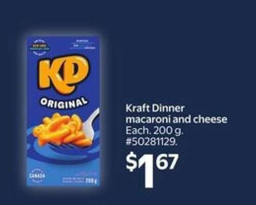 Kraft Dinner Macaroni and Cheese