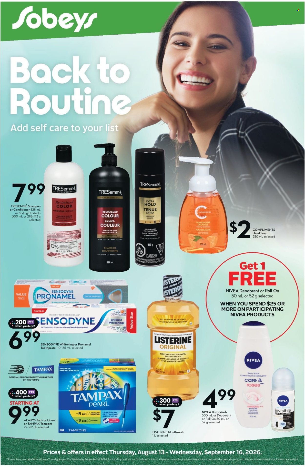 Sobeys flyer - August 13, 2026 - September 16, 2026. Page 1