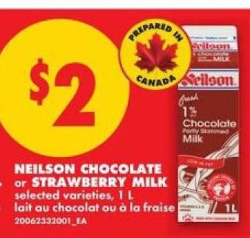 Neilson Chocolate or Strawberry Milk