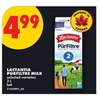 LACTANTIA PURFILTRE MILK