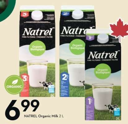 Natrel Organic Milk 2 L