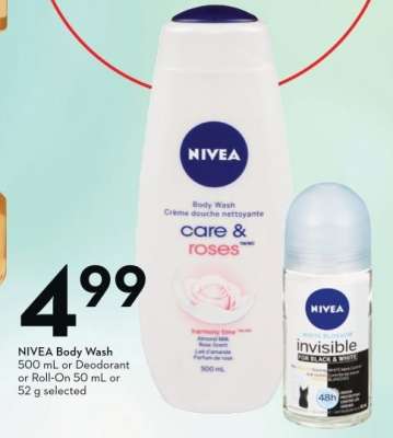 Nivea Body Wash or Deodorant