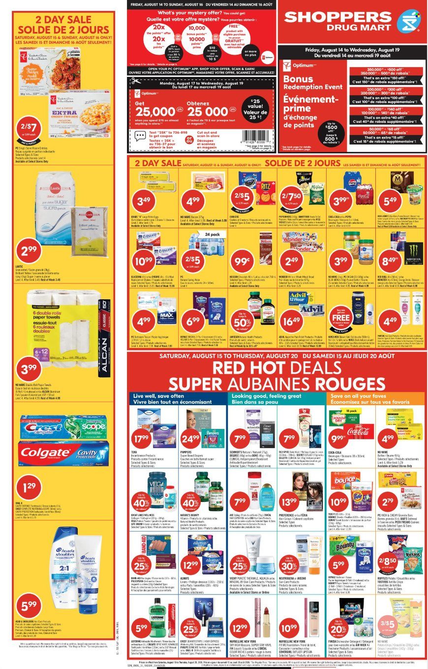 Shoppers Drug Mart flyer - August 14, 2026 - August 20, 2026. Page 1