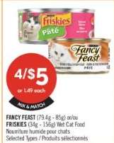 FANCY FEAST / FRISKIES Wet Cat Food