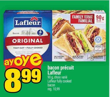 bacon précuit Lafleur