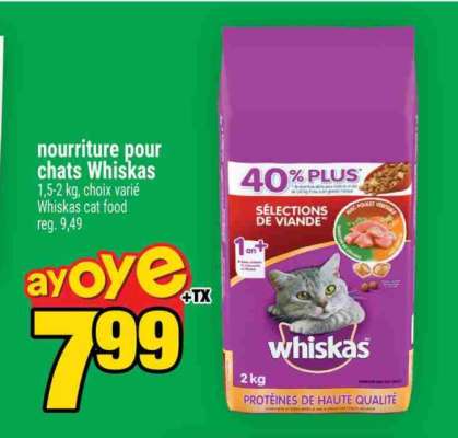 NOURRITURE POUR CHATS WHISKAS
