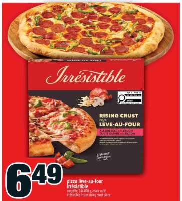 PIZZA LÈVE AU FOUR IRRÉSISTIBLE