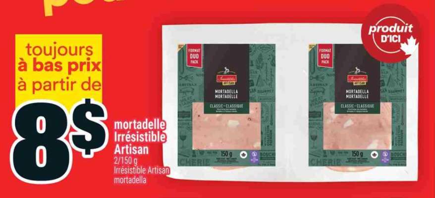 mortadelle Irrésistible Artisan