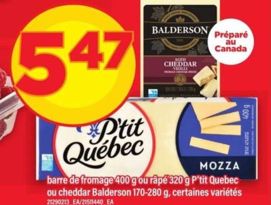 P'tit Quebec ou cheddar Balderson