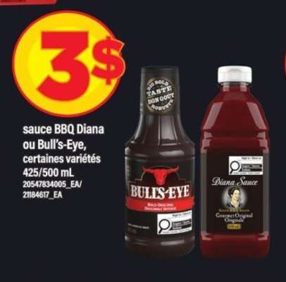 sauce BBQ Diana ou Bull's-Eye